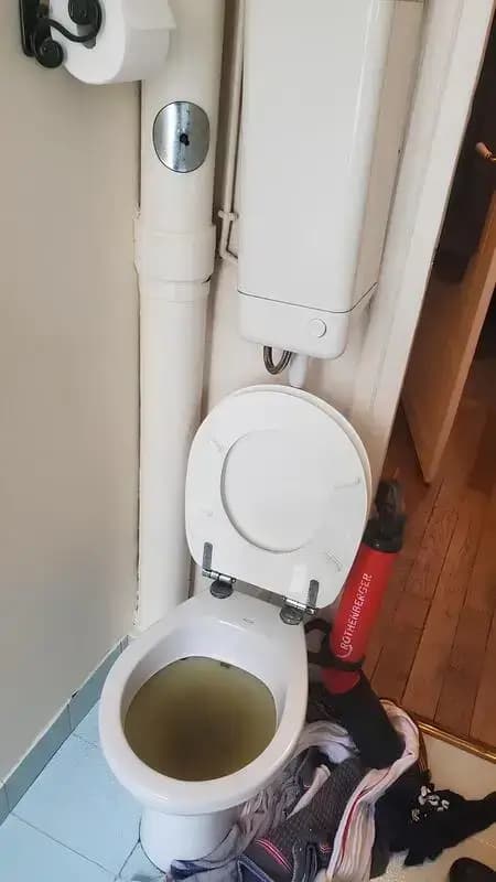 Intervention plombier pour WC bouché - Aprime Fluides