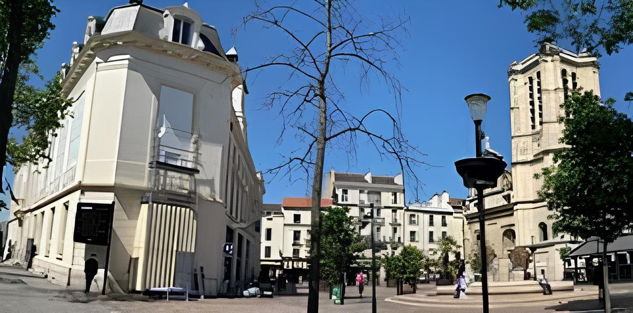 Vue quartier ou commune Aubervilliers — zone d'intervention débouchage canalisation Aprime Fluides