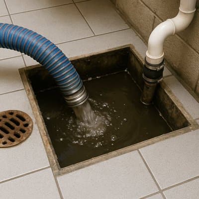 Vidange de regard extérieur - Aprime Fluides