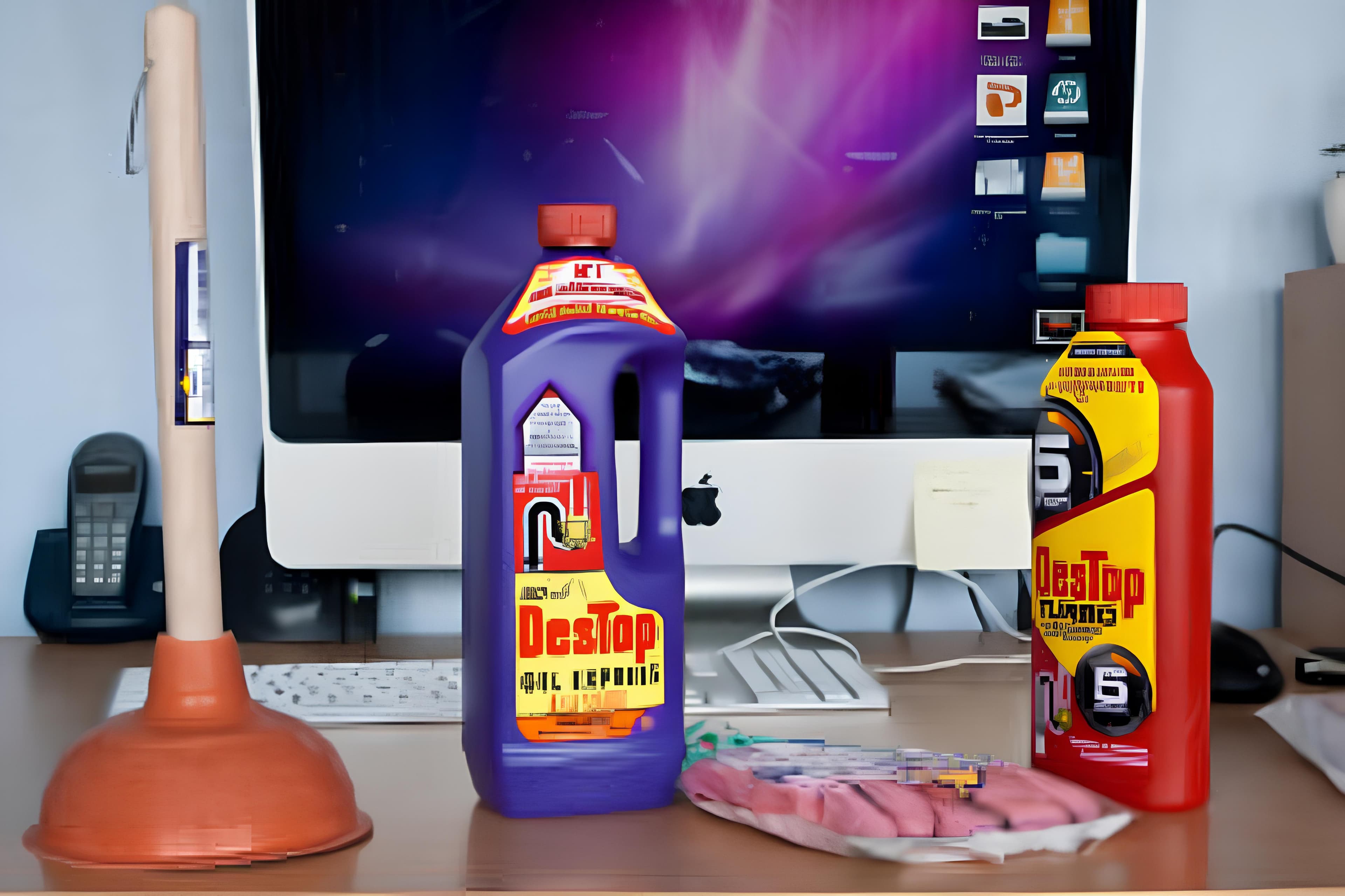 Que faire face a une canalisation bouchee lorsque le destop est inefficace