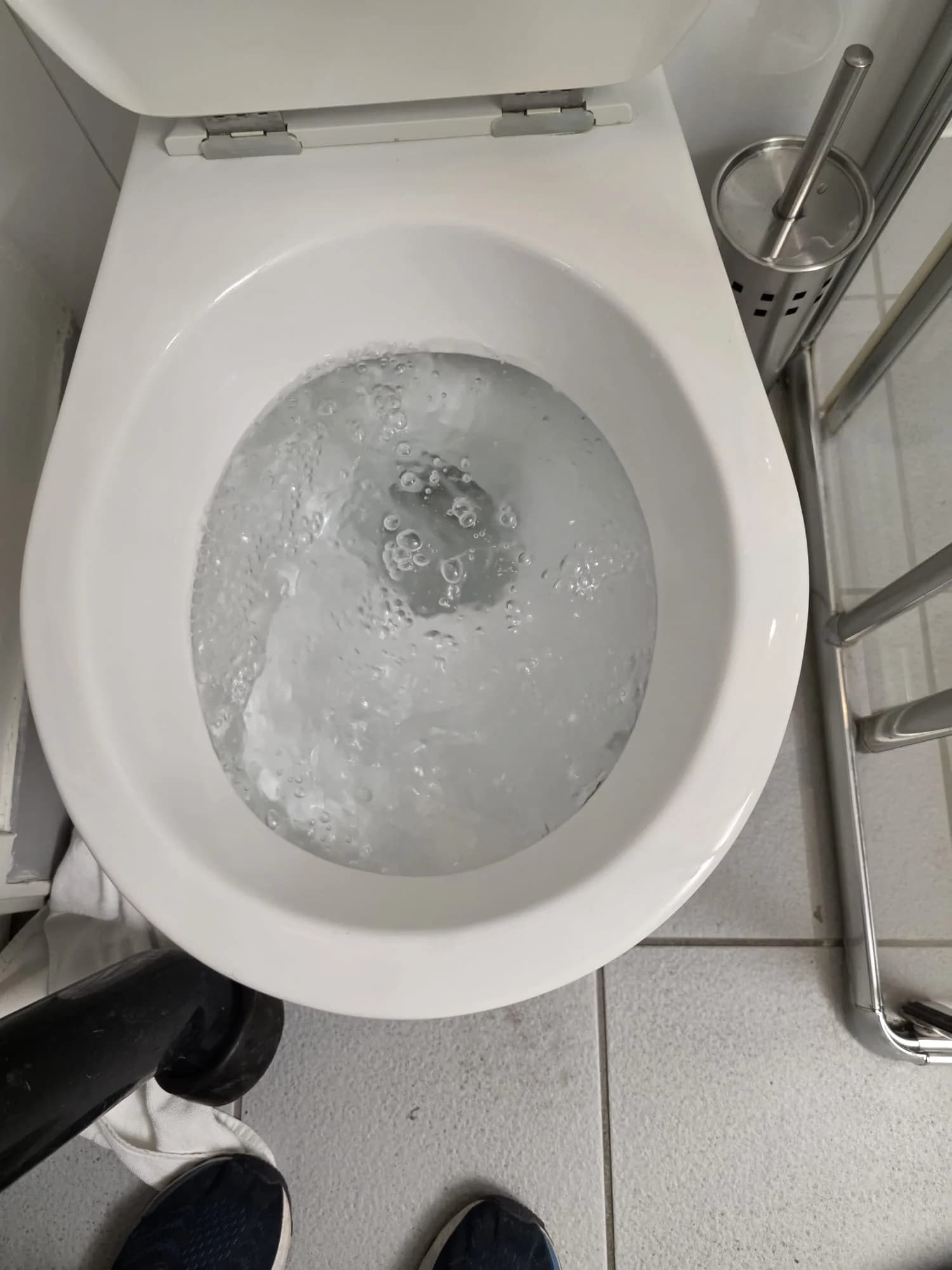 Toilettes débouchées à Enghien-les-Bains, évacuation franche après haute pression Aprime Fluides