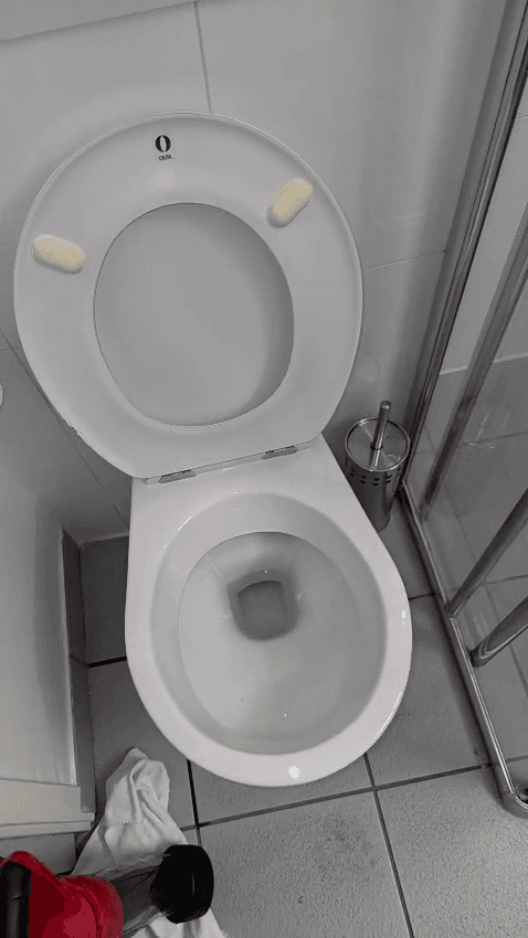 WC débouché à Saint-Denis Basilique — après intervention