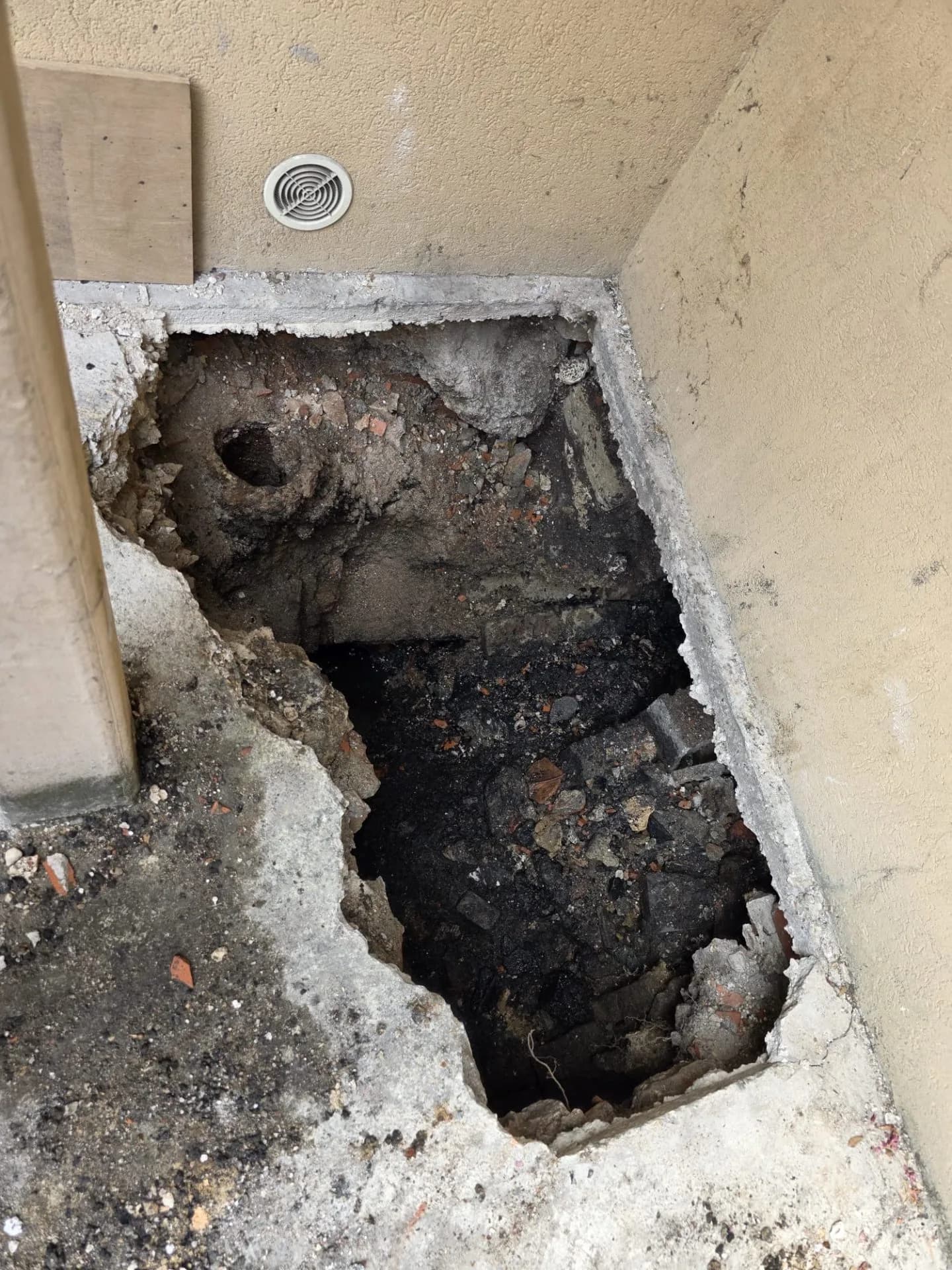 Recherche de fuite à Argenteuil — avant