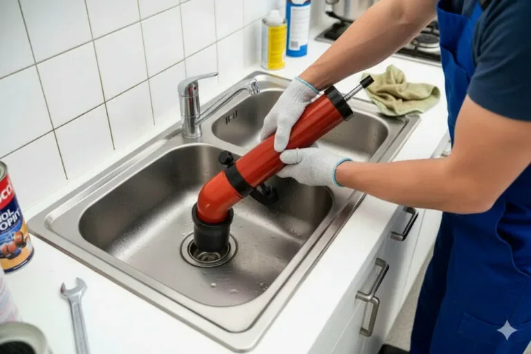 Débouchage évier / lavabo à Versailles — résultat