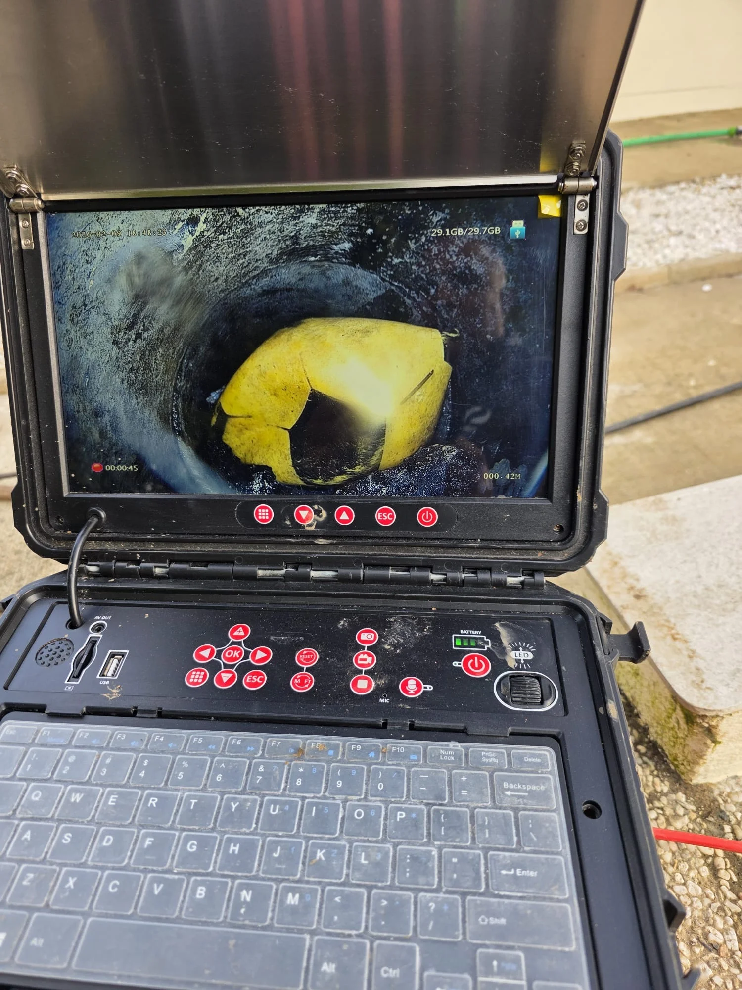 Avant intervention Inspection caméra à Colombes