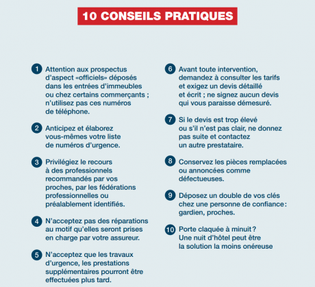 conseils dépannage à domicile