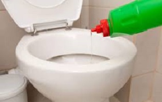 Débouchage WC en urgence avec du liquide vaisselle